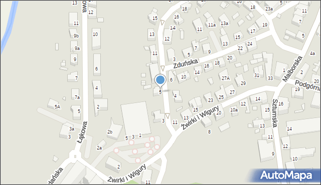 Kwidzyn, Żelazna, 5, mapa Kwidzyn