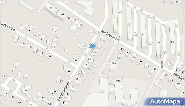 Kwidzyn, Żeromskiego Stefana, 11, mapa Kwidzyn