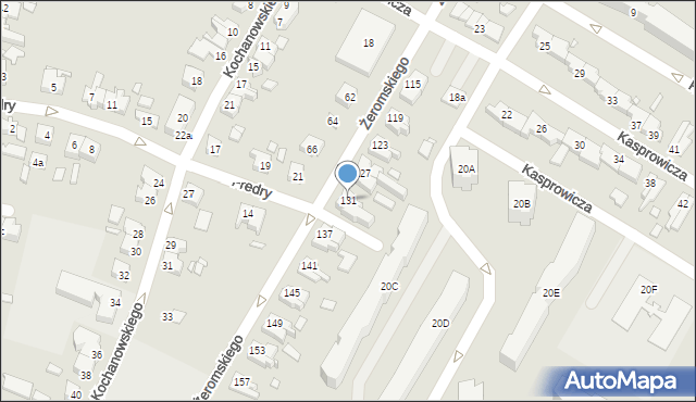 Kwidzyn, Żeromskiego Stefana, 131, mapa Kwidzyn