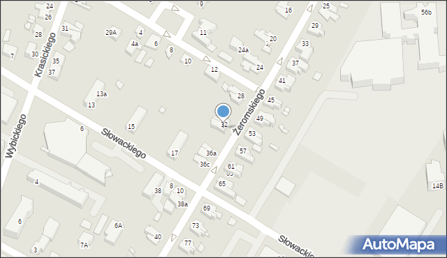 Kwidzyn, Żeromskiego Stefana, 34, mapa Kwidzyn