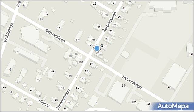 Kwidzyn, Żeromskiego Stefana, 67, mapa Kwidzyn