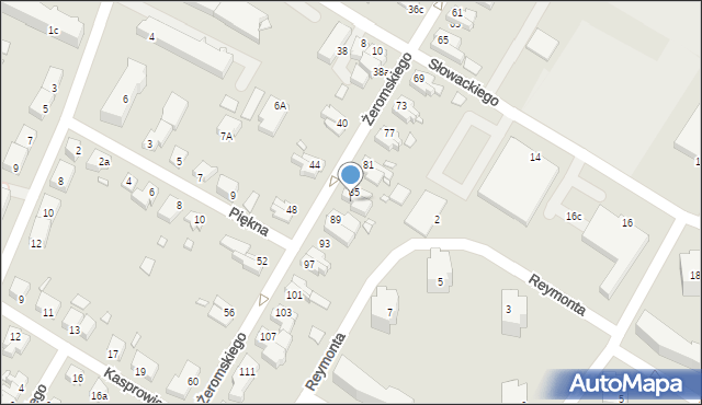 Kwidzyn, Żeromskiego Stefana, 87, mapa Kwidzyn