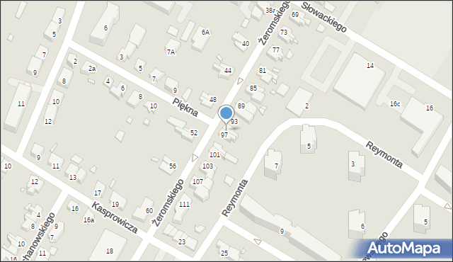 Kwidzyn, Żeromskiego Stefana, 95, mapa Kwidzyn
