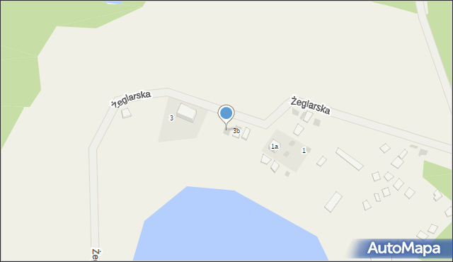 Łącko, Żeglarska, 3c, mapa Łącko