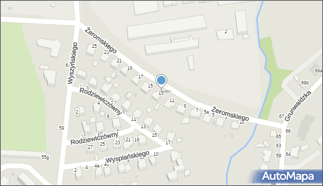 Łańcut, Żeromskiego Stefana, 13, mapa Łańcut