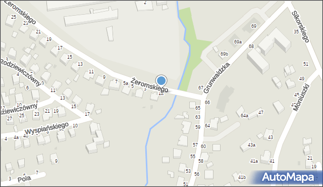 Łańcut, Żeromskiego Stefana, 1a, mapa Łańcut