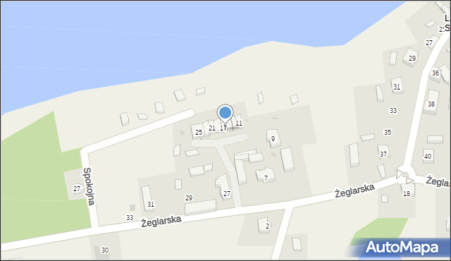 Laskowo, Żeglarska, 17, mapa Laskowo