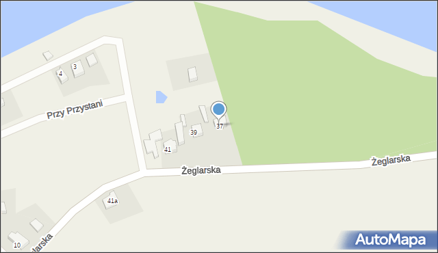 Laskowo, Żeglarska, 37, mapa Laskowo