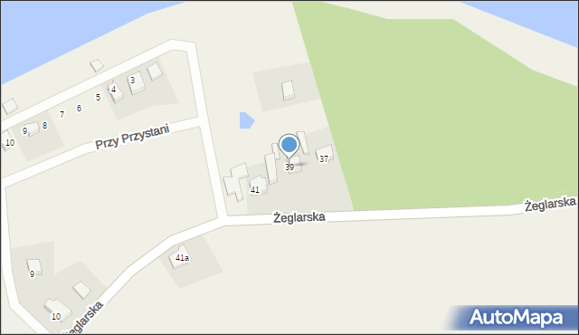 Laskowo, Żeglarska, 39, mapa Laskowo