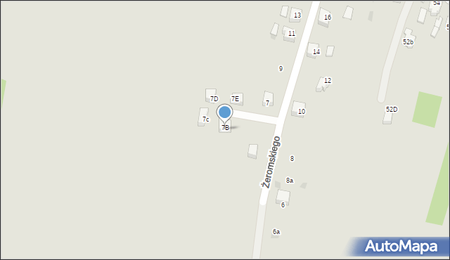 Lędziny, Żeromskiego Stefana, 7B, mapa Lędziny