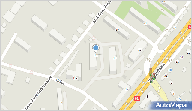 Legionowo, Zegrzyńska, 11, mapa Legionowo