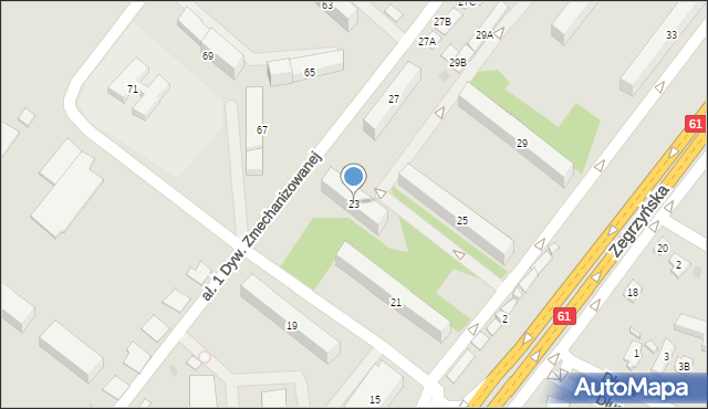Legionowo, Zegrzyńska, 23, mapa Legionowo