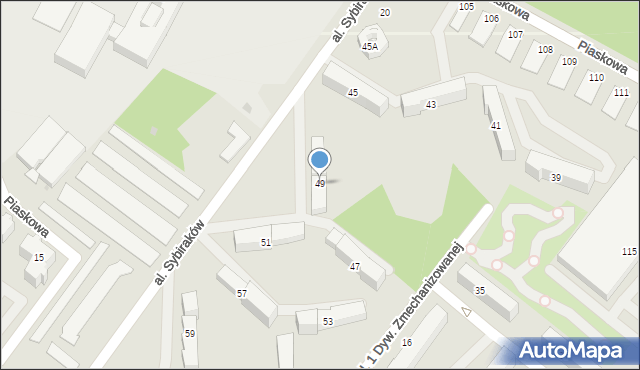 Legionowo, Zegrzyńska, 49, mapa Legionowo