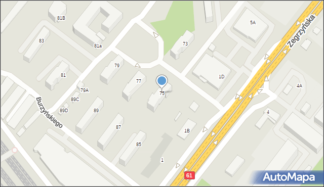 Legionowo, Zegrzyńska, 75, mapa Legionowo