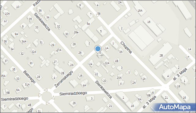 Legionowo, Żeromskiego Stefana, 3A, mapa Legionowo