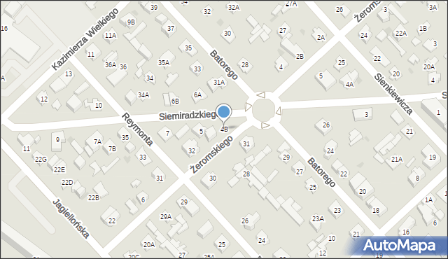 Legionowo, Żeromskiego Stefana, 4B, mapa Legionowo