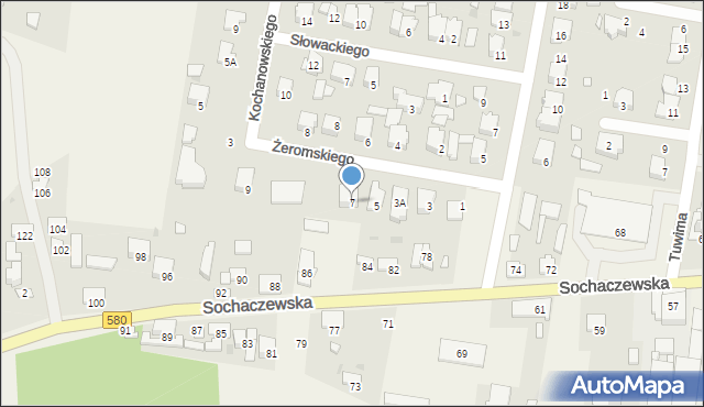 Leszno, Żeromskiego Stefana, 7, mapa Leszno