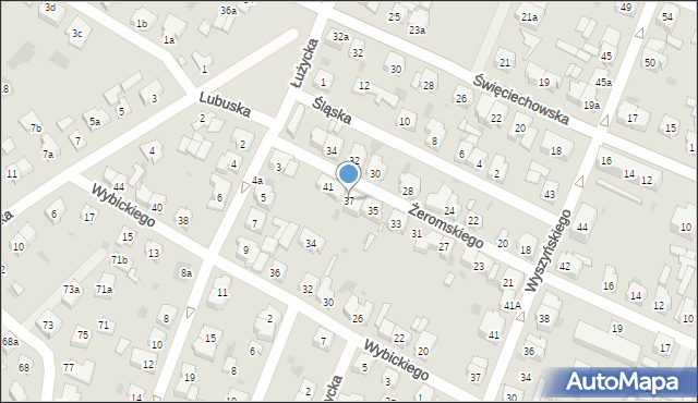 Leszno, Żeromskiego Stefana, 37, mapa Leszno