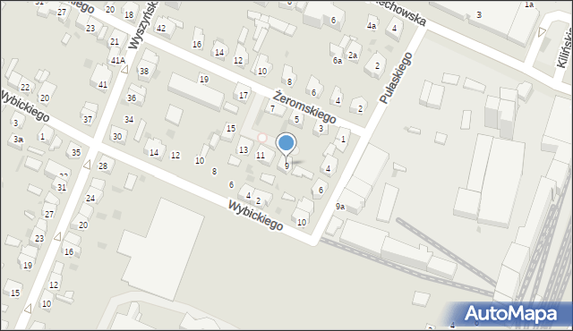 Leszno, Żeromskiego Stefana, 9, mapa Leszno