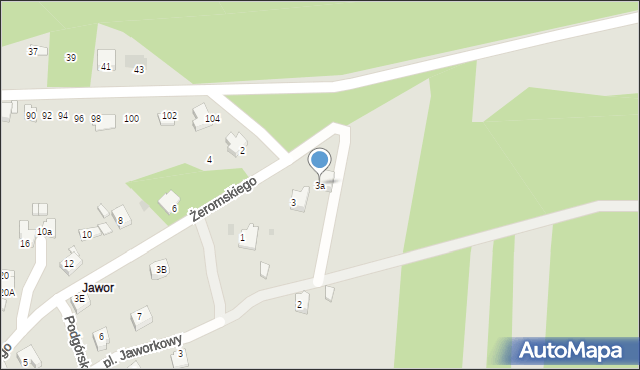 Libiąż, Żeromskiego Stefana, 3a, mapa Libiąż