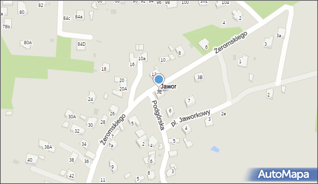 Libiąż, Żeromskiego Stefana, 3E, mapa Libiąż