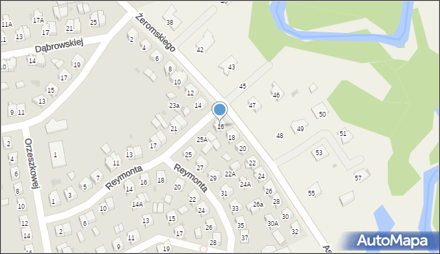 Lidzbark, Żeromskiego Stefana, 16, mapa Lidzbark