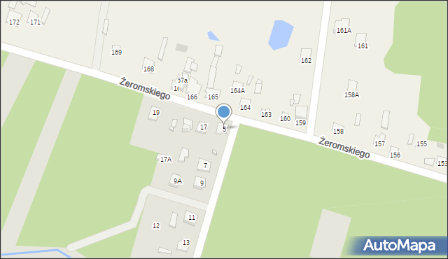 Łochów, Żeromskiego Stefana, 5, mapa Łochów