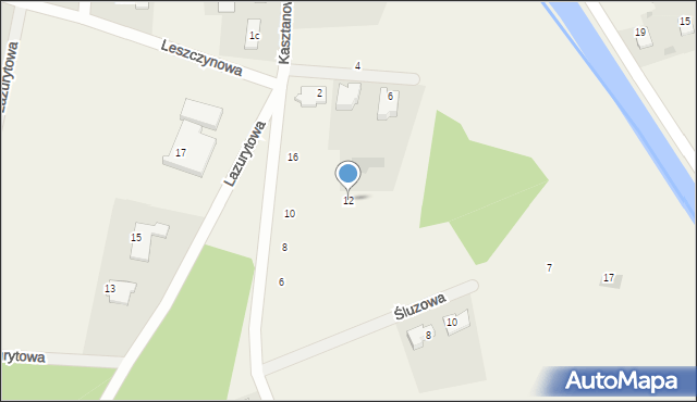 Łochowo, Żeglarska, 12, mapa Łochowo