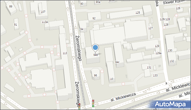 Łódź, Żeromskiego Stefana, 94b, mapa Łodzi