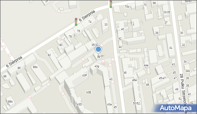 Łódź, Żeligowskiego Lucjana, gen., 39, mapa Łodzi