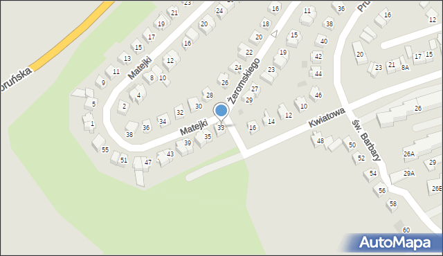 Lubawa, Żeromskiego Stefana, 33, mapa Lubawa