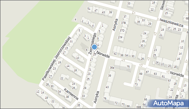 Lubin, Żeromskiego Stefana, 15, mapa Lubin