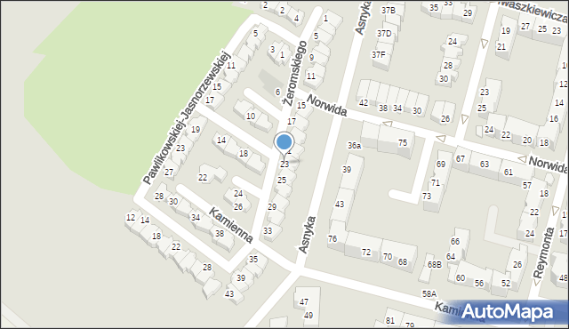 Lubin, Żeromskiego Stefana, 23, mapa Lubin