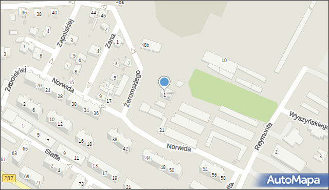 Lubsko, Żeromskiego Stefana, 1, mapa Lubsko