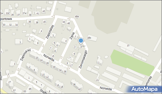 Lubsko, Żeromskiego Stefana, 2, mapa Lubsko