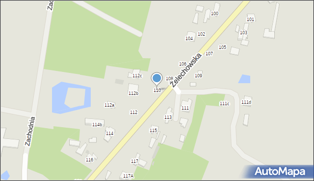 Łuków, Żelechowska, 110, mapa Łuków