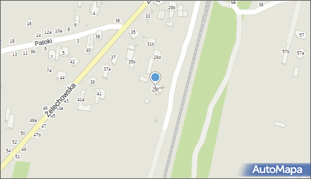 Łuków, Żelechowska, 29c, mapa Łuków