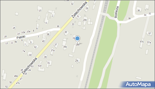 Łuków, Żelechowska, 29d, mapa Łuków