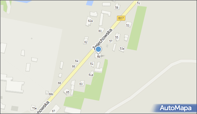 Łuków, Żelechowska, 59, mapa Łuków