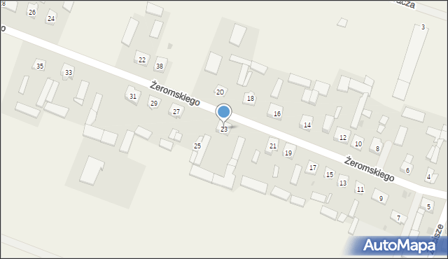 Lutocin, Żeromskiego Stefana, 23, mapa Lutocin