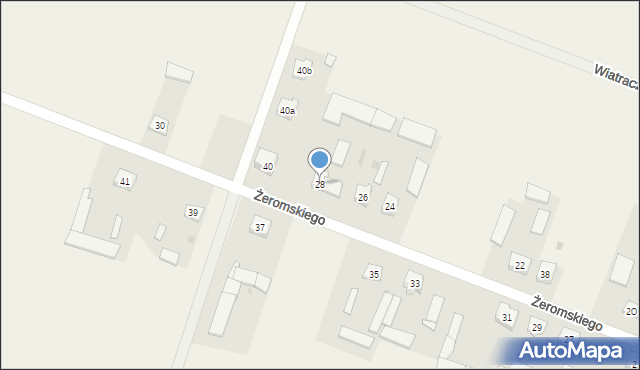 Lutocin, Żeromskiego Stefana, 28, mapa Lutocin