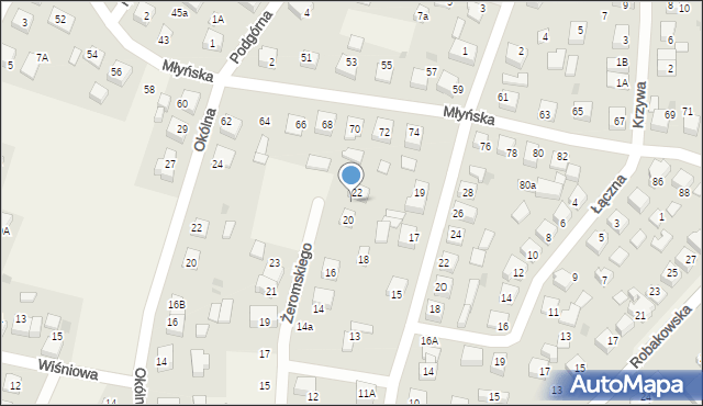 Luzino, Żeromskiego Stefana, 24, mapa Luzino
