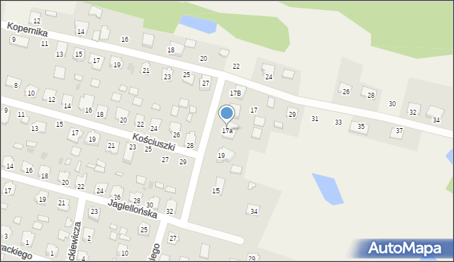 Majdan Królewski, Żeromskiego Stefana, 17a, mapa Majdan Królewski