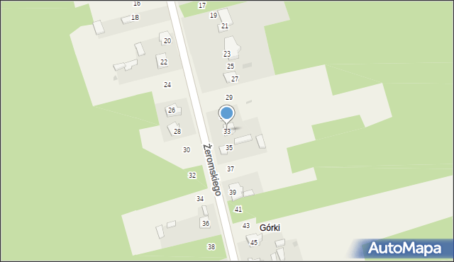 Majków, Żeromskiego Stefana, 33, mapa Majków