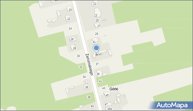 Majków, Żeromskiego Stefana, 35, mapa Majków