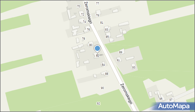 Majków, Żeromskiego Stefana, 82, mapa Majków
