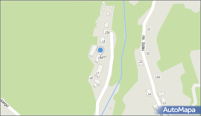 Maków Podhalański, Żeromskiego Stefana, 15A, mapa Maków Podhalański