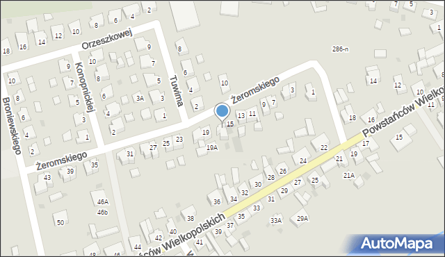 Margonin, Żeromskiego Stefana, 17, mapa Margonin