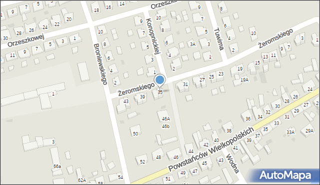 Margonin, Żeromskiego Stefana, 35, mapa Margonin