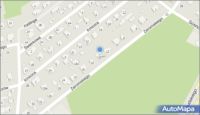 Marki, Żeromskiego Stefana, 14, mapa Marki